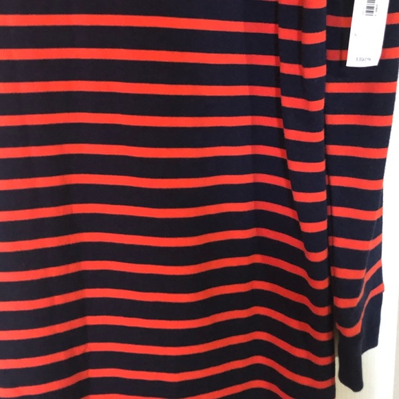 Old Navy • NWT • Red & Navy Blue Striped Sweater Dress - Picture 7 of 12